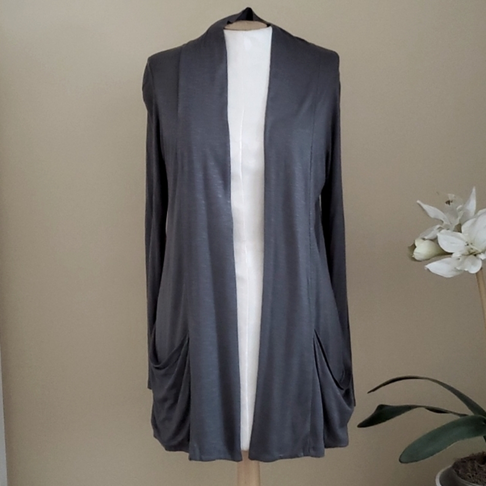 Lani California Open Front Grey Cardigan